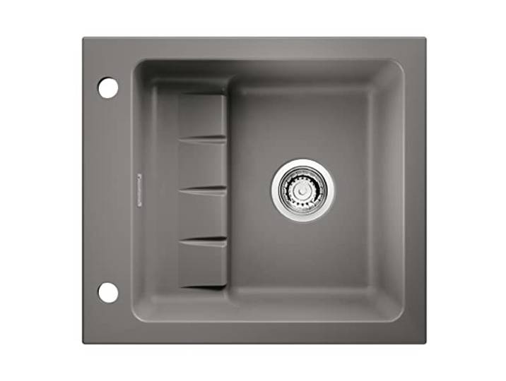 NABER 1091004 Einbauspüle PickUP E mit Premium-Drehexzentergarnitur, ab 600 mm Schrankbreite, Keramik, Lava