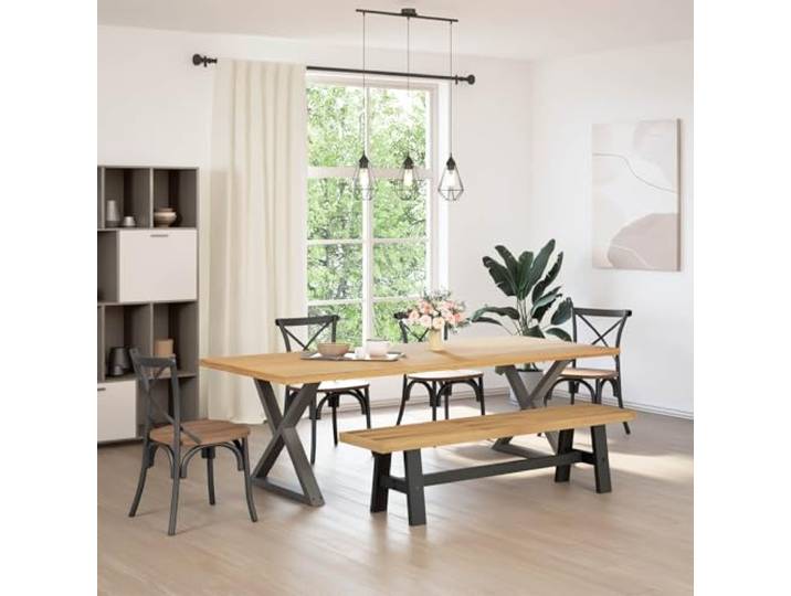 LPERTGFHU Essbank 160 x 41 x 45 cm, Sitzbank aus massivem Kiefernholz Rustikales Latten-Design, Für 2 Personen, Stabil & Langlebig