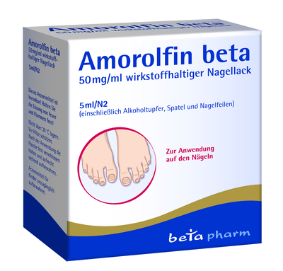 betapharm Arzneimittel GmbH AMOROLFIN beta 50 mg/ml wirkstoffhalt.Nagellack 5 ml 15306727