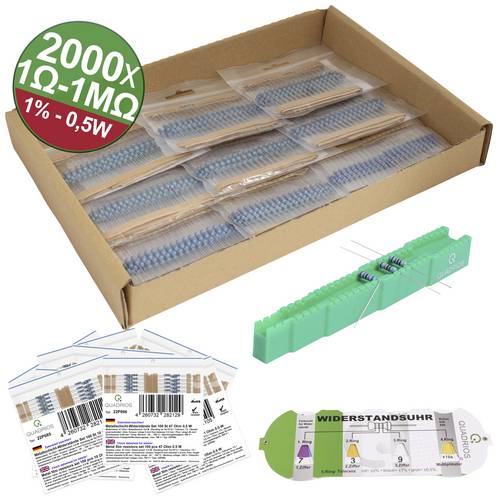 Quadrios 23P130 23P130 Metallschicht-Widerstand axial bedrahtet 0411 0.5W 1% 2000St.