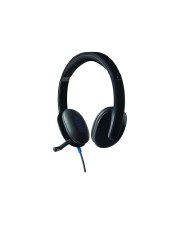 Logitech USB Headset Kopfhörer verkabelt H540 On-Ear Schwarz (981-000480)