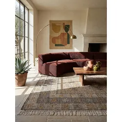 Flachgewebe-Teppich Stern Natur 140 x 200 cm - BERMEO   Kadima Design