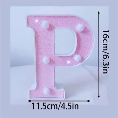 Uplift Picks Pink LED Letter And Number Lights For Parties And Romantic Decor p