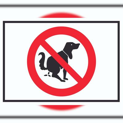 HB-Druck Hier ist kein Hundeklo Symbol Schild A6 (105x148mm)