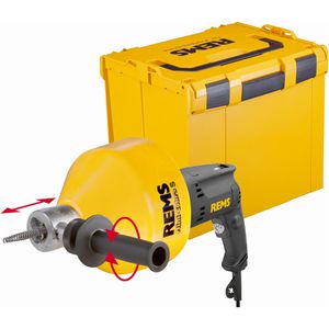 Rems Rohrreinigungsmaschine Mini-Cobra S Set, für 20-50 mm Rohr-Ø, 630 Watt, 950 U/Min., Rohrlänge bis 7,5 m
