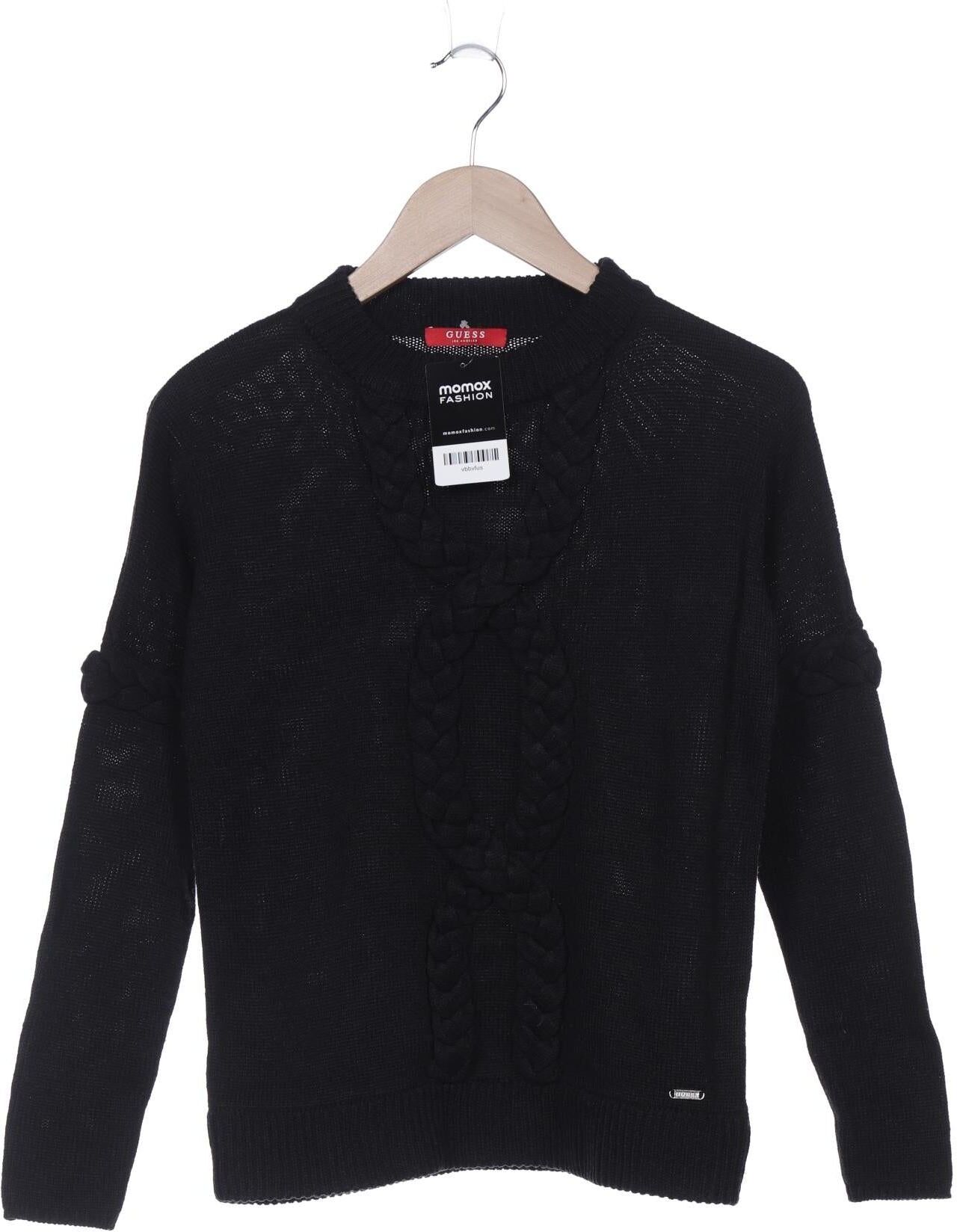 Guess Damen Pullover, Schwarz, Gr. EU 38, Synthetik - Second Hand