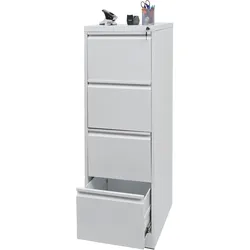 Hängeregisterschrank MCW-H16, Aktenschrank Büroschrank Stahlschrank, Format Legal + A4 abschließbar 134x46x62cm ~ weiß
