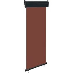 Helloshop26 - Ausziehbare Seitenmarkise/Sichtschutz für Terrasse Garten Balkon 60 x 250 cm braun 02_0007035