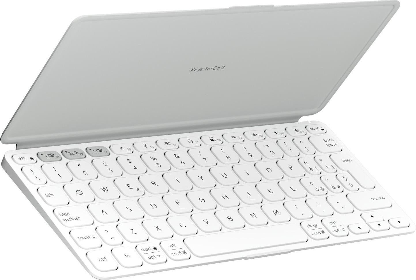 Logitech Keys-To-Go 2 Draadloos Toetsenbord, QWERTY-indeling, Wit