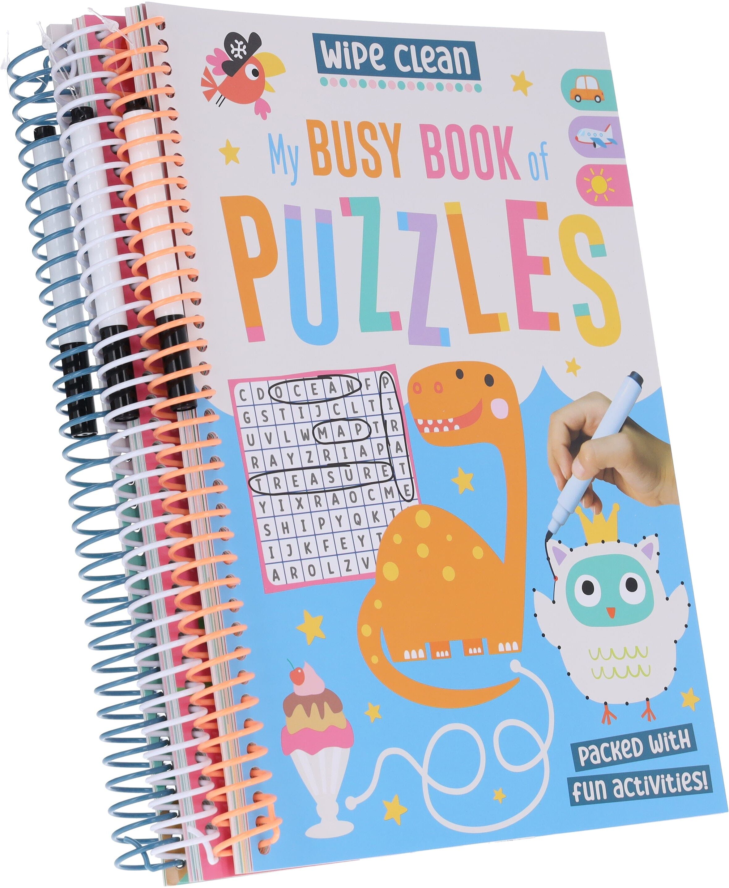 Wipe Clean: Kids' Holiday Travel Pack Assortment 3 Activity Books Collection Set - Ages 4+ - Paperback Make Believe Ideas