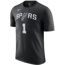 Nike, Herren, Sportshirt, NBA San Antonio Spurs Victor Wembanyama T-Shirt Schwarz/Weiss/Grau (XL), Weiss, Schwarz, Grau