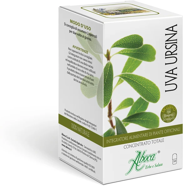 ABOCA SpA SOCIETA' AGRICOLA Aboca Uva Ursina Concentrato Totale, 50 Opercoli