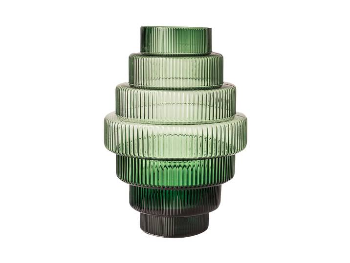 Mundgeblasene Design Bodenvase „Steps“ Grün Pols Potten