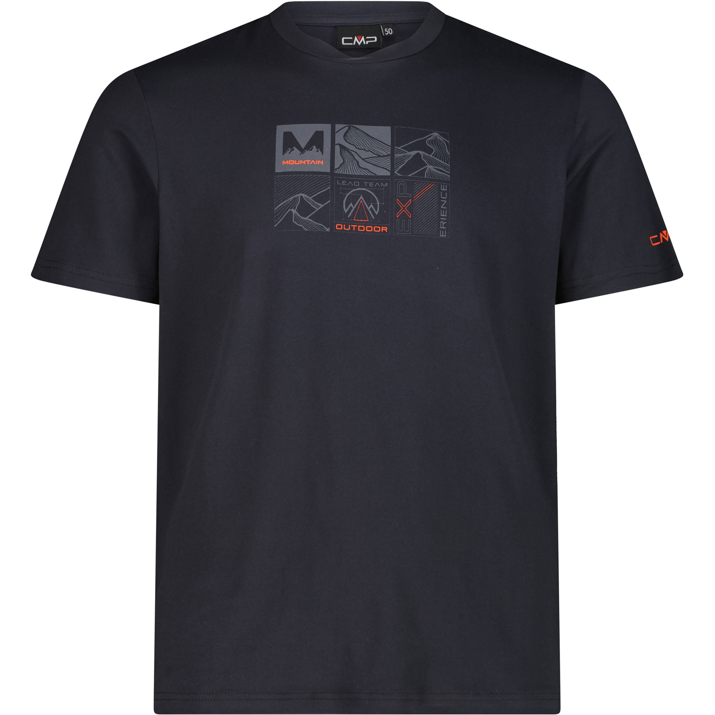 CMP Funktions Herren T-Shirts schwarz Größe L Trekking Elastisch