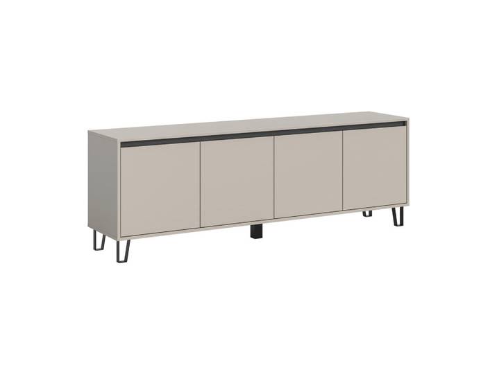 Mid.you Lowboard, Kaschmir, Metall, 2 Fächer, 184x64x40 cm, stehend, Wohnzimmer, Wohnwände, Lowboards, Lowboards stehend