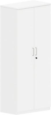 Flügeltürenschrank BEXXSTAR, 5 Ordnerhöhen, Holztüren, H 1895 mm, weiß