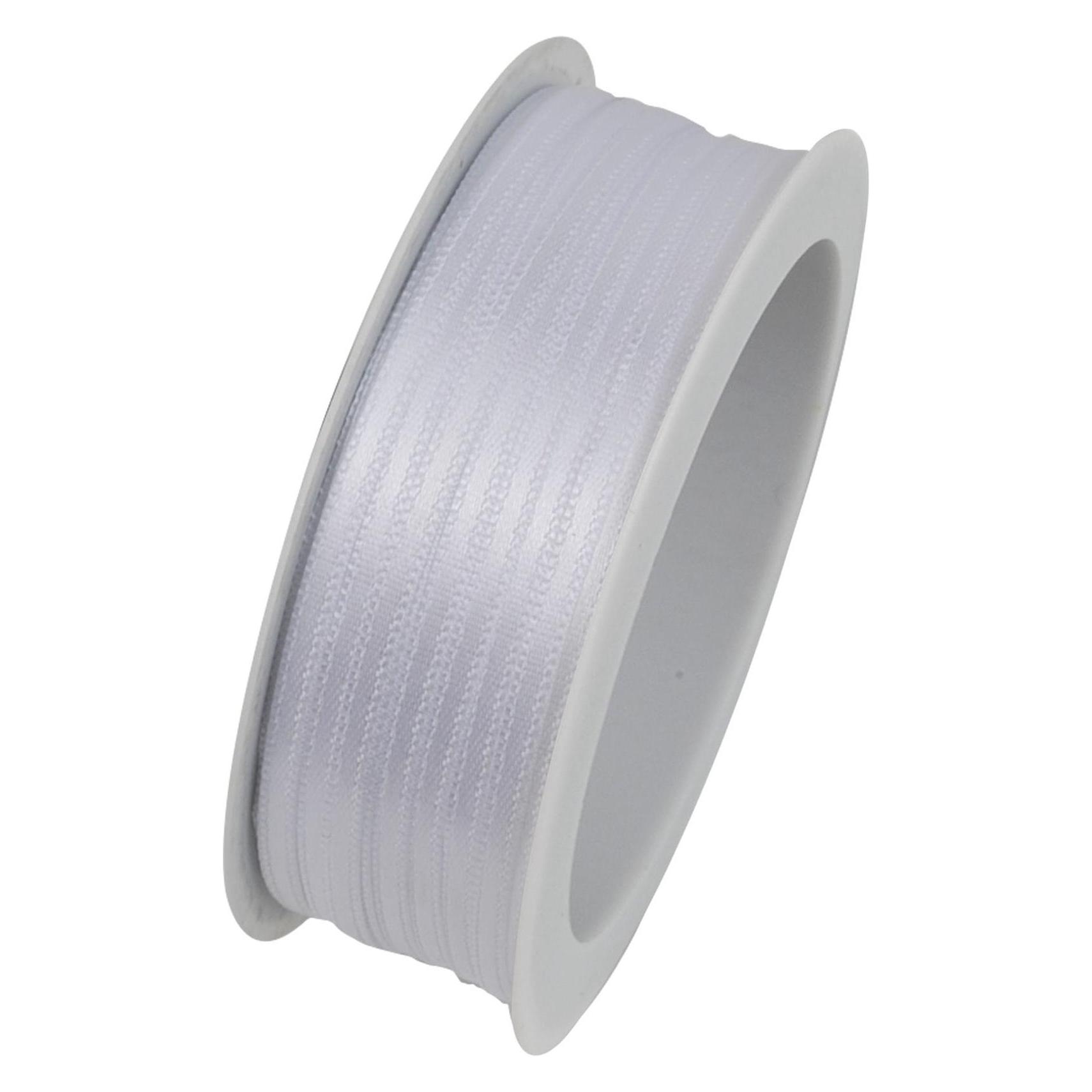 Goldina Doppelsatinband 3mmx50m weiss (1x) (897203010050)