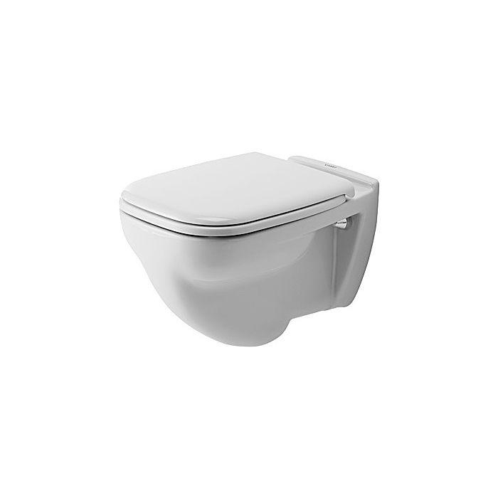 Duravit D-Code Wand Flachspül WC 2210092000 weiss, HygieneGlaze