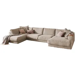 WOHNLANDSCHAFT MADELINE Taupe Cord
