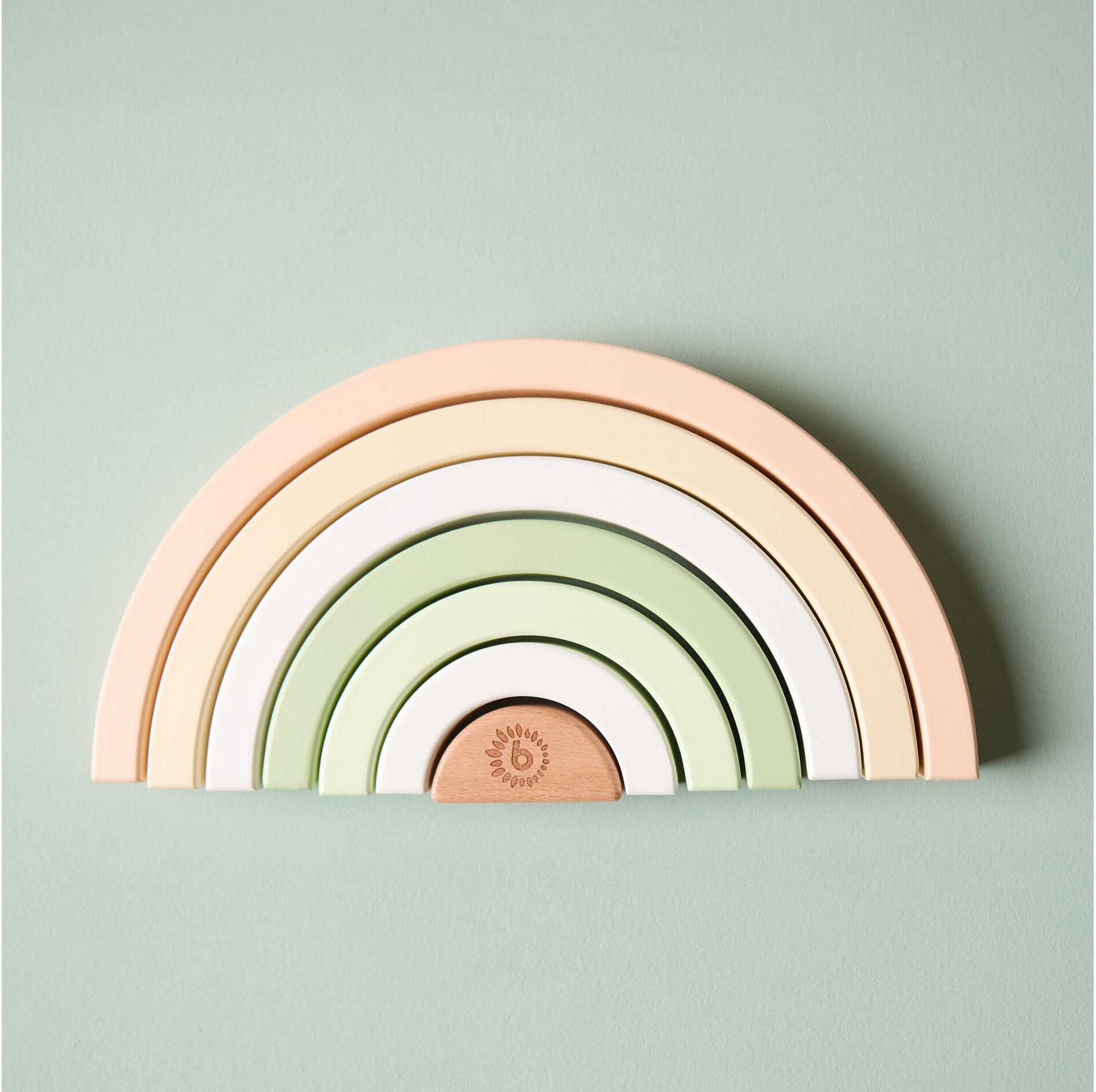 Stapelspielzeug BIECO "Regenbogen Hase Fine 24 cm x 12 cm x 2,5 cm", Baby, bunt (mehrfarbig), Stapelspielzeug Stapelspielzeug mehrfarbig Einheitsgröße