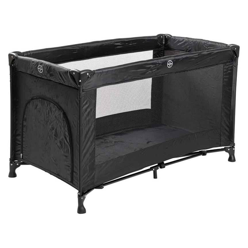 Babytrold Reisebettchen in Schwarz (65 x 124 cm) (16-12S)