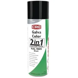 Crc Farbschutzlackspray 2in1 GALVACOLOR tiefschwarz RAL9005 matt 500ml Spraydose