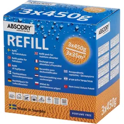 Absodry Classic Nachfüllbeutel mit 3 x 450 g im Karton