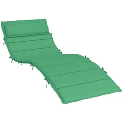 vidaXL Sonnenliegen-Auflage Grün 180x60x4 cm Oxford-Gewebe