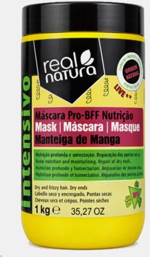 REAL NATURA COSMETICS MASCARA CAP.INT.SEM SAL BFF PRO-CACHOS SEM NOS 1Kg