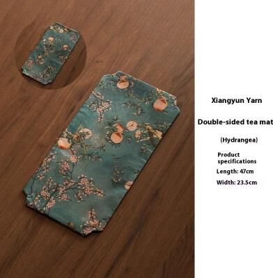 Uplift Picks Double Sided Tea Mat Cloth Heat Insulated Tea Table Mat Rectangular Dry Brew Tea Towel d
