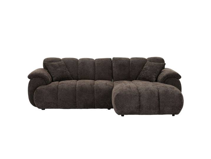 Ecksofa 252/176 cm Braun