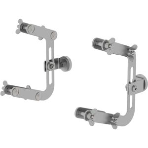 MUNK Leitersicherung 40344, Rutsch- & Kippsicherung, magnetisch, aus Metall, für magnetische Untergründe, 2 Stück