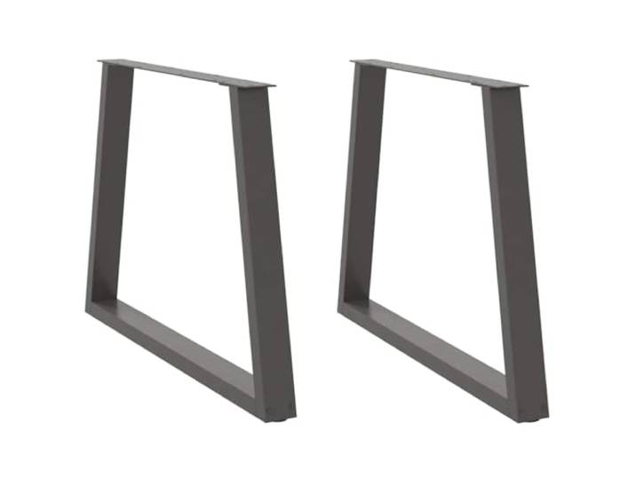 vidaXL Esstisch Beine V-Form 2 Stück Anthrazit 100x(72-73,3) cm Stahl