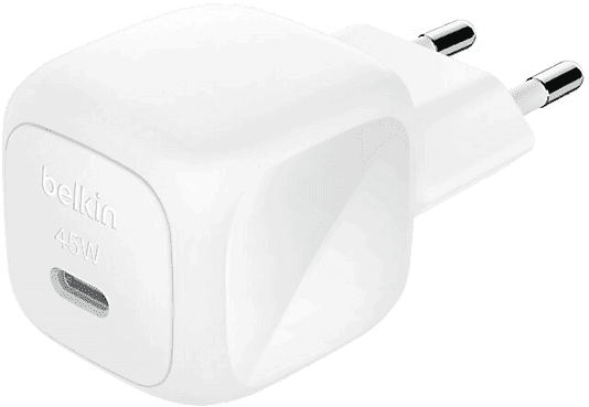 Cargador de pared - Belkin BoostCharge USB-C 45 W, Universal, Blanco