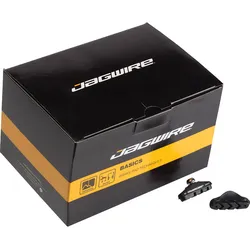 Jagwire Road Basic Bremsschuhe 50 mm schwarz 50 Stück Shimano SRAM kompatibel Werkstattverpackung