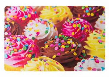 IH Casa Decor Plastic Placemat Cupcake With Sprinkles - Set of 12