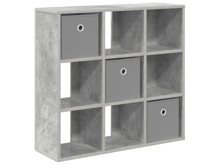 Coespram Sideboard mit 3 Schubladen Beton Grau 73,5x24x69,5 cm Kommode Schlanker Anrichtenschrank aus Holzwerkstoff mit 3 Schubfächern für Wohnzimmer und Flur, platzsparendes Design.