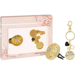 Ophelia - Florale Harmonie Gold Autoduft & Schlüsselanhänger Geschenkset