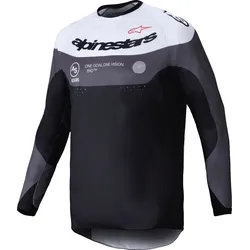 Alpinestars Pro-Dura, Trikot - Schwarz/Grau/Weiß - S