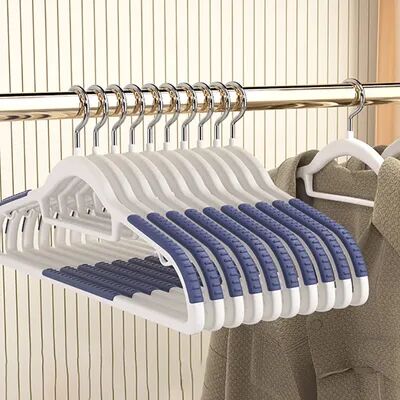 Multisell Products Hub Non slip Durable Shoulder Corner Hanger For Home Dormitory Closet, Wet And Dry Space Organizer, Non marking blue