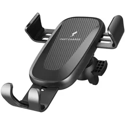 cyoo KFZ Halter mit Wireless Ladegerät, Auto Adapter, Schwarz