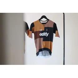 Eddy Merckx Eddy 80 Radtrikot Damen Braun-Orange