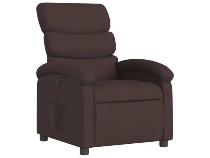 Heofavd Relaxsessel Manuell verstellbar TV-Sessel Stoff Dunkelbraun