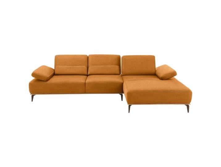 Valnatura Ecksofa 16580 Sprint, Hellbraun, Metall, Uni, 4-Sitzer, Ottomane rechts, nicht einzeln stellbar, L-Form, 298x176 cm, Goldenes M, Typenauswahl, Lederauswahl, Stoffauswahl, seitenverkehrt erhältlich, Hocker in verschiedenen Holzarten individuell planbar, Wohnzimmer, Sofas & Couches, Wohnlandschaften, Ecksofas