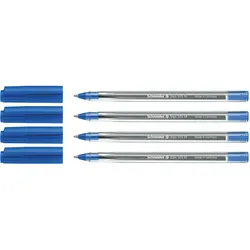 Schneider, Schreibstifte, Kugelschreiber Tops 505 Kappenmodell M blau Blisterkarte VE=4 Stück (4x)