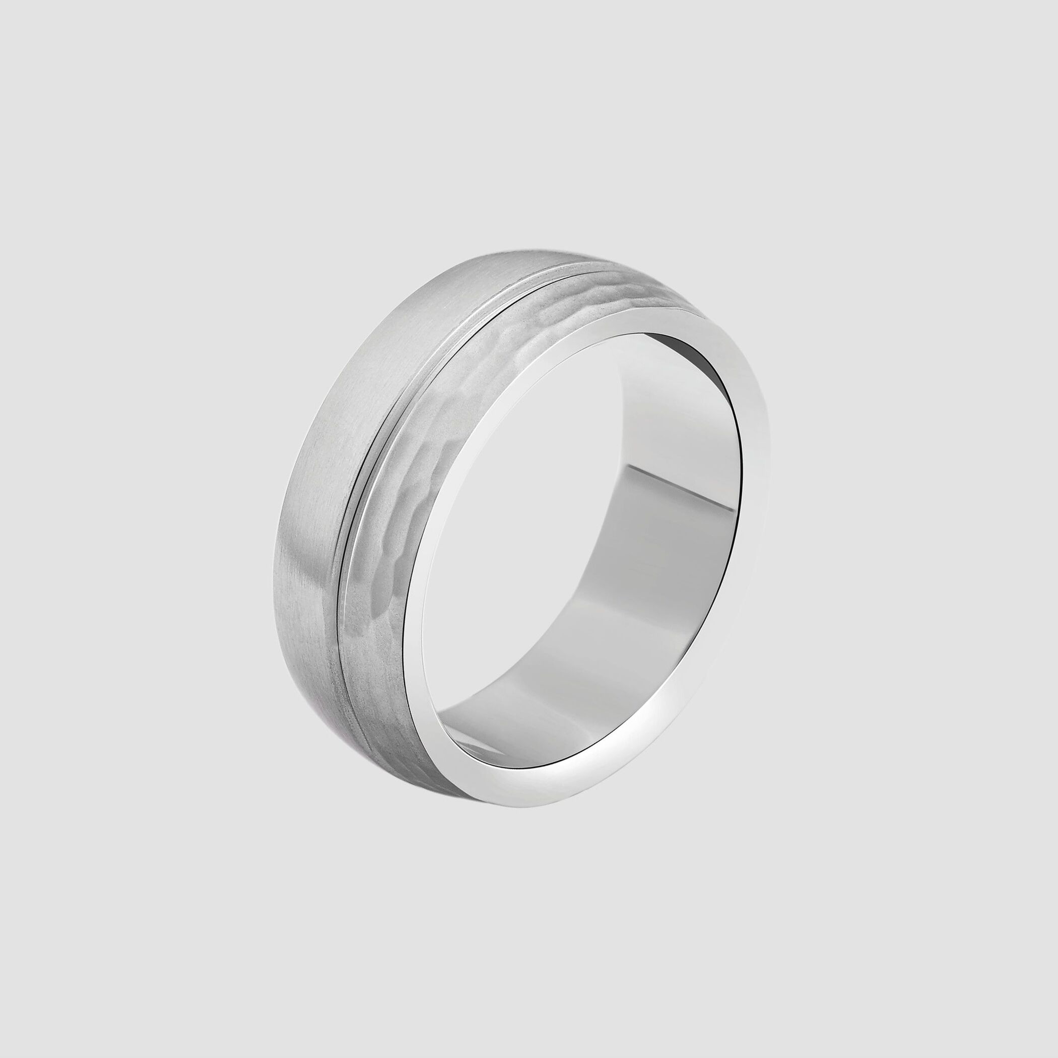 Partnerring AKZENT "Eternity, langlebig" Gr. 64, silber (silberfarbig), Fingerringe, Herren, 64, Edelstahl, Partnerring
