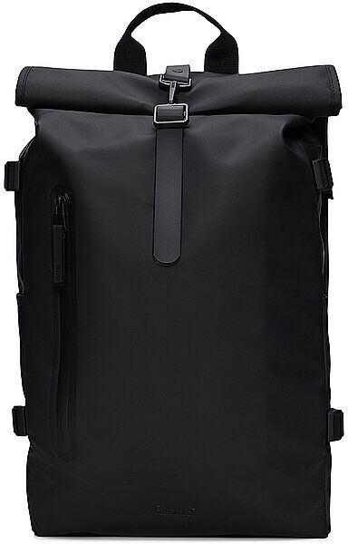 RAINS Rucksack Rolltop Large  schwarz EG