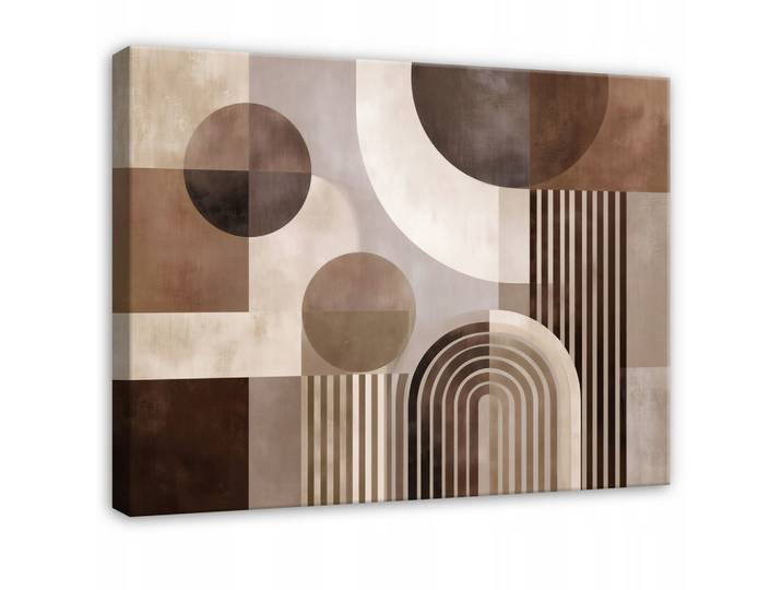 LEINWANDBILD Abstraktion Geometrisch Braun 60x40 cm