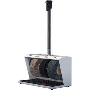 Heute Schuhputzmaschine Polifix 2, 150 W, mit 3 Bürsten, Schuhcremespender und Handschalter