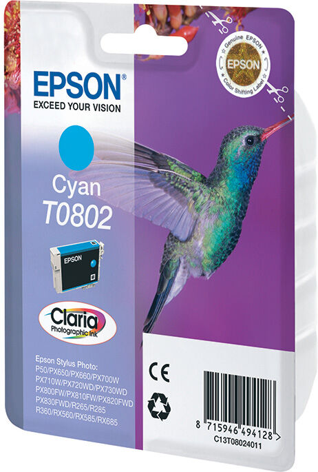 TINTEIRO EPSON T0802 CYAN